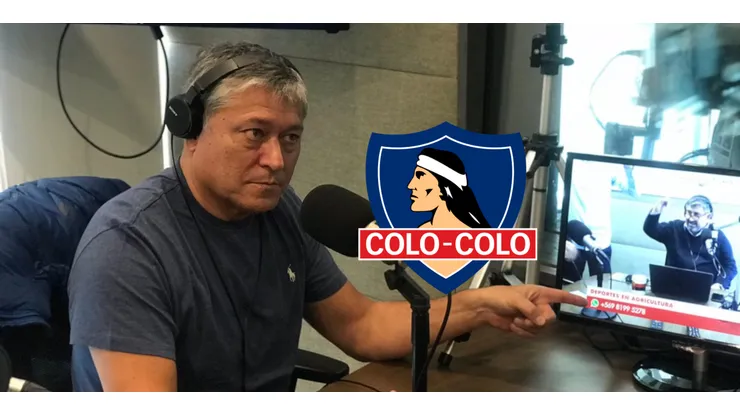 Pato Yáñez en picada con figura de Colo Colo.
