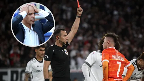 Marco Antonio Figueroa no está para nada conforme con el arbitraje del partido de Cobreloa frente a Colo Colo. (Foto: Photosport)
