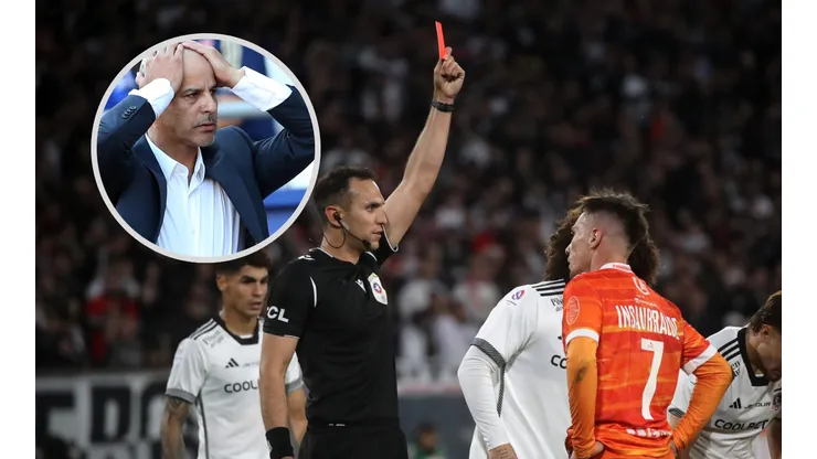 Marco Antonio Figueroa no está para nada conforme con el arbitraje del partido de Cobreloa frente a Colo Colo. (Foto: Photosport)