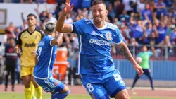 Luciano Pons marca para la U ante Coquimbo Unido. (Foto: Photosport)