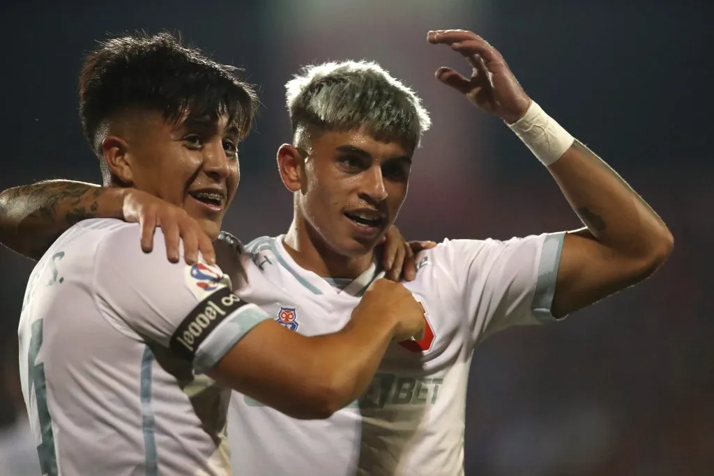 Guerrero junto a Morales celebrando su tanto ante los Hispanos | FOTO: Jonnathan Oyarzun/Photosport