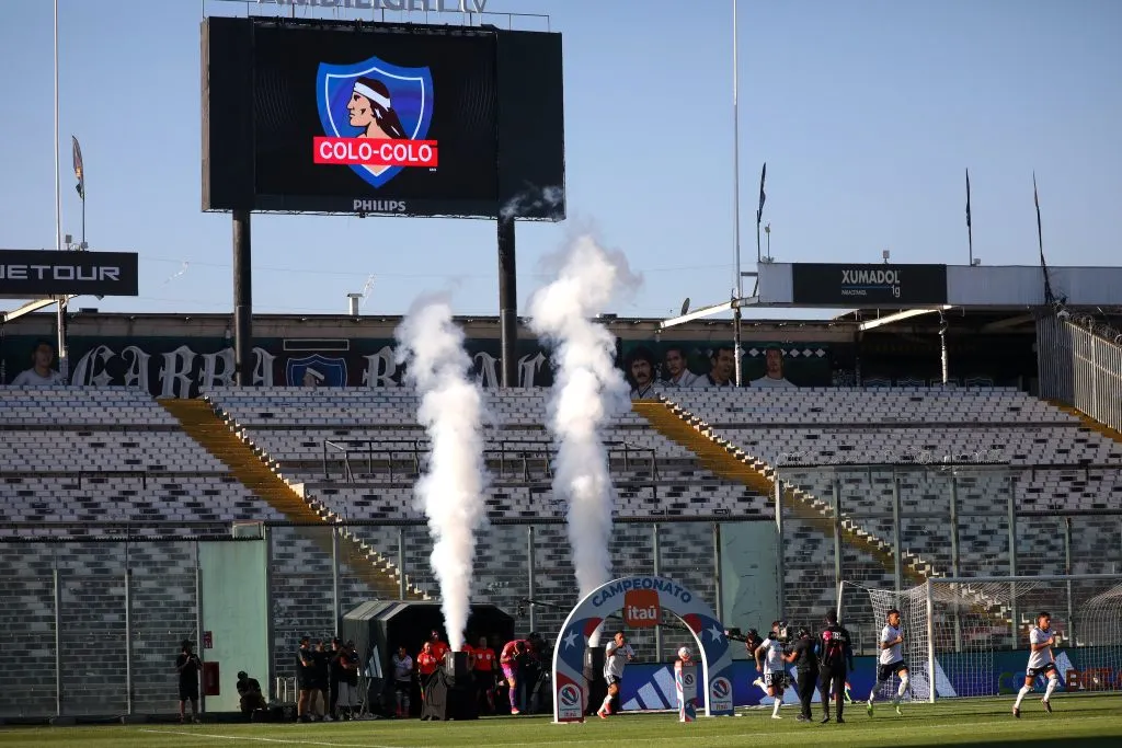 Colo Colo lleva un partido sin público en el sector norte del Estadio Monumental. (Foto: Javier Salvo/Photosport)