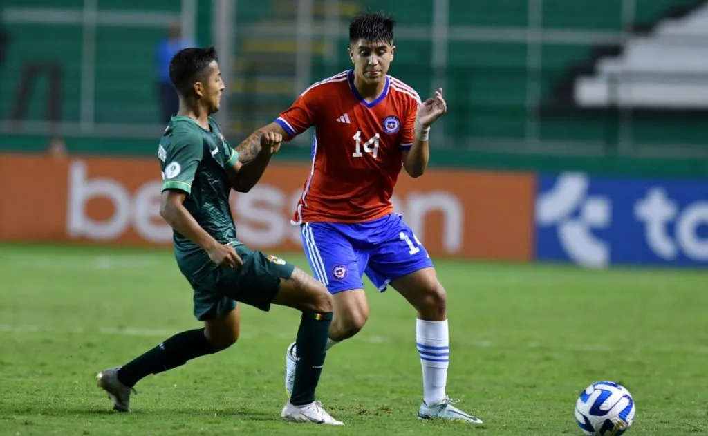 Morales en el Sudamericano Sub 20 del 2023 (Comunicaciones FFCH)