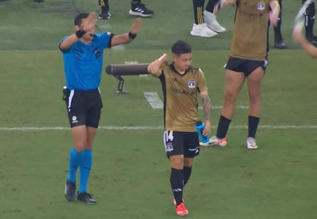 La reacción de Cristián Zavala tras el gol que anuló el árbitro Jesús Valenzuela con la ayuda del VAR.