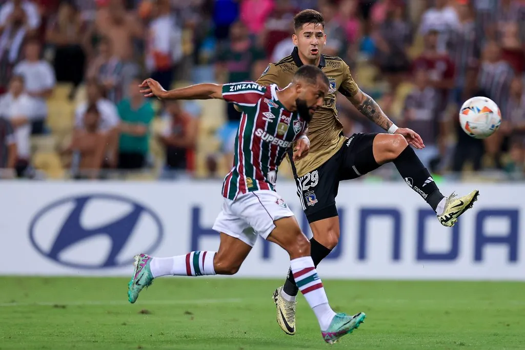 Guillermo Paiva anotó el gol de Colo Colo en Río ante Fluminense (Photo by Buda Mendes/Getty Images)