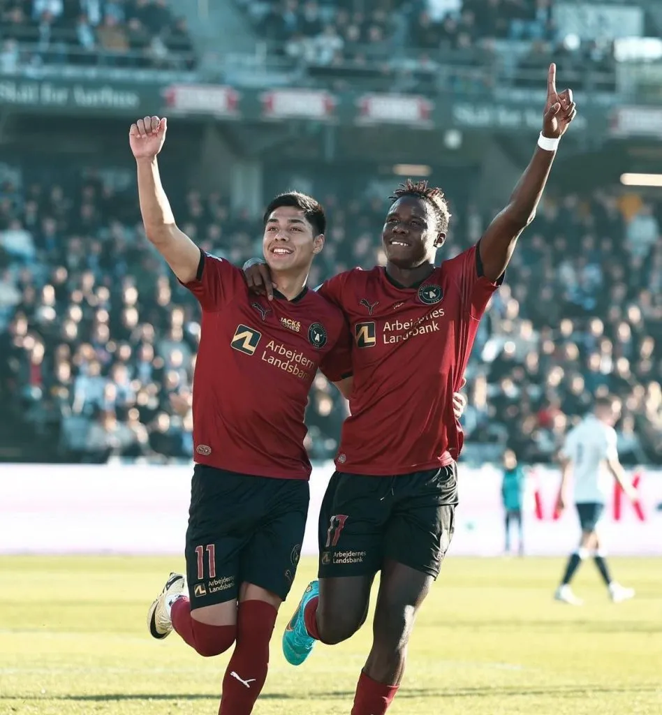 Osorio anotó el gol del triunfo para el Midtjylland | Foto: Instagram