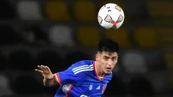 Canterano azul vivió sus primeros minutos como futbolista profesional.