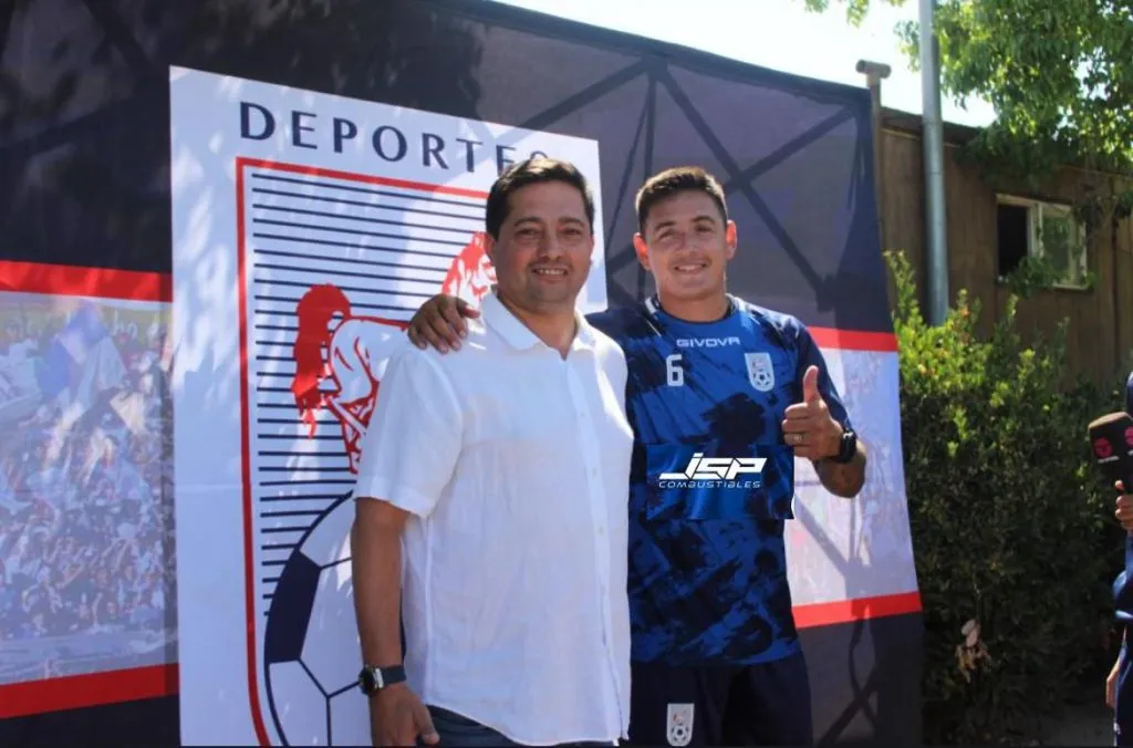 Rodríguez junto al presidente del club, José Castillo (Archivo)