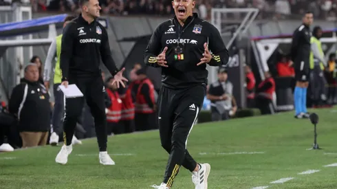 Jorge Almirón disfrutó el triunfo sobre la hora de Colo Colo en Copa Libertadores. (Foto: Jonnathan Oyarzún/Photosport)