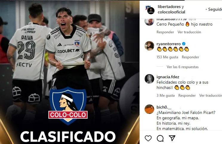 Ignacia Fernández felicitó a Colo Colo por su clasificación