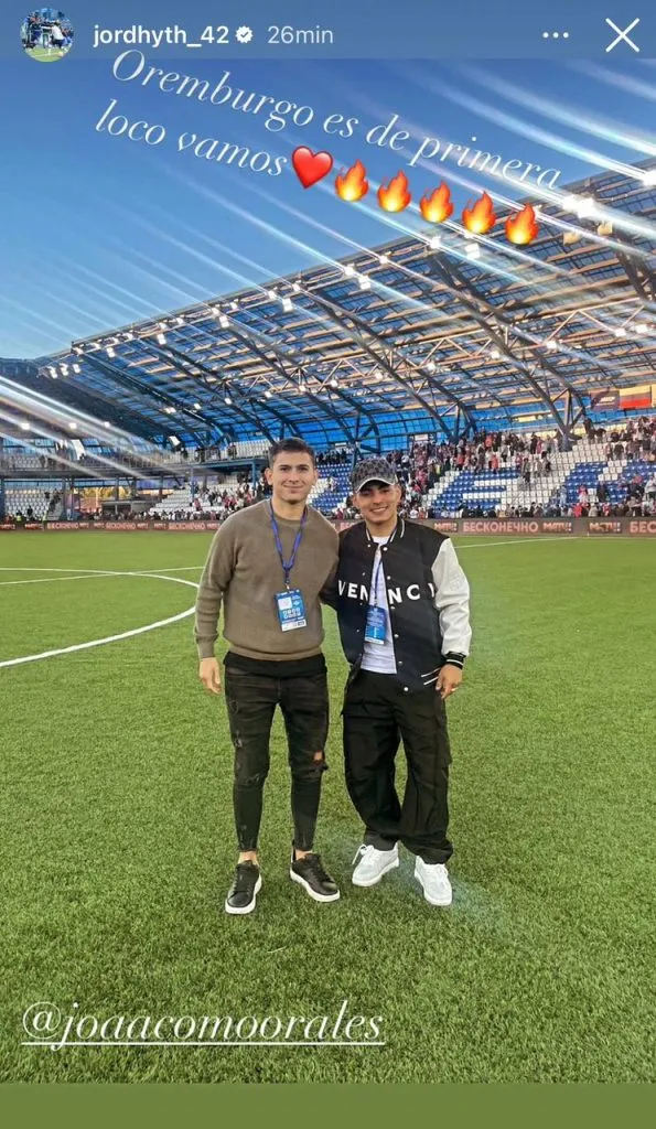 Captura de la historia de Instagram de Jordhy Thompson.