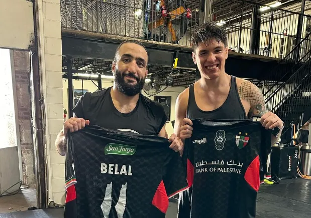 Ignacio “Jaula” Bahamondes y Belal Muhammad, compañeros en la UFC, alumnos de Mike Valle del gimnasio VFS Academy. (Foto: Belal Muhammad)