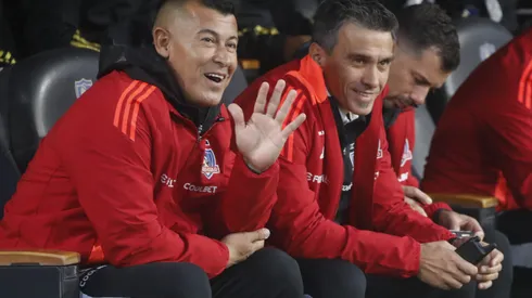 Jorge Almirón prepara el equipo en Colo Colo para el partido contra Deportes Iquique. (Foto: Jonnathan Oyarzún/Photosport)