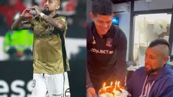 Arturo Vidal cumplió 37 años y lo celebró junto a sus compañeros de Colo Colo.