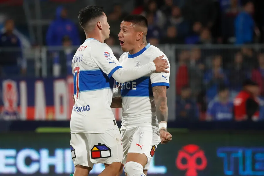 Castillo celebró eufórica y ordinariamente ante la U. | Foto: Photosport