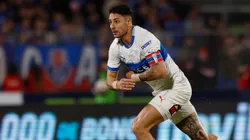 Fernando Zampedri emocionado por su gol en el Clásico Universitario.