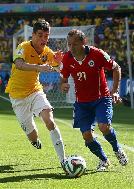 Díaz y Óscar en aquella jornada en Belo Horizonte (Archivo)