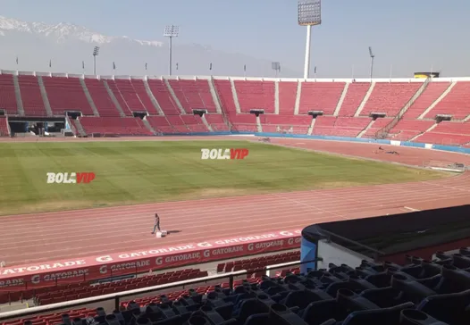 Así luce el césped del Estadio Nacional para recibir a Universidad de Chile.