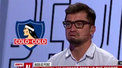 Nicolás Peric no se guarda nada contra el plantel de Colo Colo