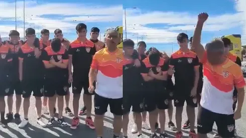 DT de Cobreloa y sus dirigidos apoyaron paro de camioneros.