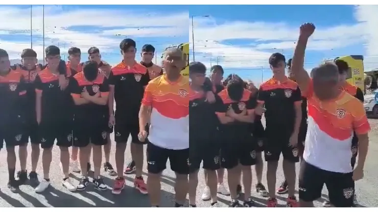 DT de Cobreloa y sus dirigidos apoyaron paro de camioneros.