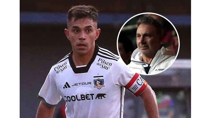 Marcelo Barticciotto aconseja a Vicente Pizarro en Colo Colo. (Foto: Photosport)