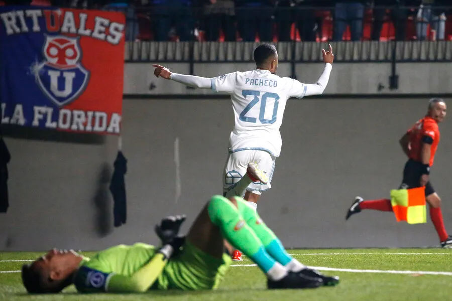 Fede Mateos marcó el 3-1 de la U. | Foto: Photosport
