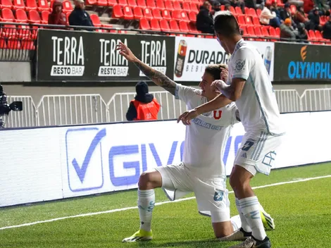 La alegría de Franco Calderón tras anotar para la U