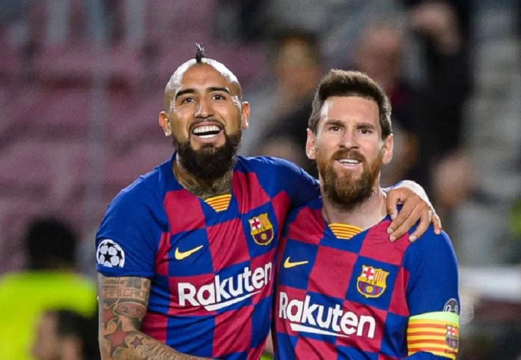 Arturo Vidal y Leonel Messi fueron compañeros en Barcelona durante dos temporadas