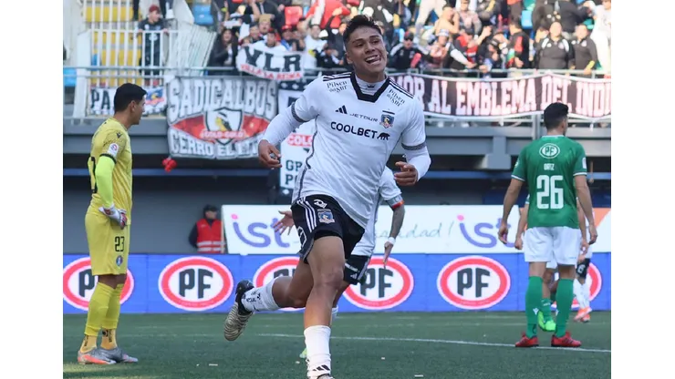 Damián Pizarro se matriculó con dos tantos en la victoria ante Audax Italiano (Foto: Dragomir Yankovic/Photosport)