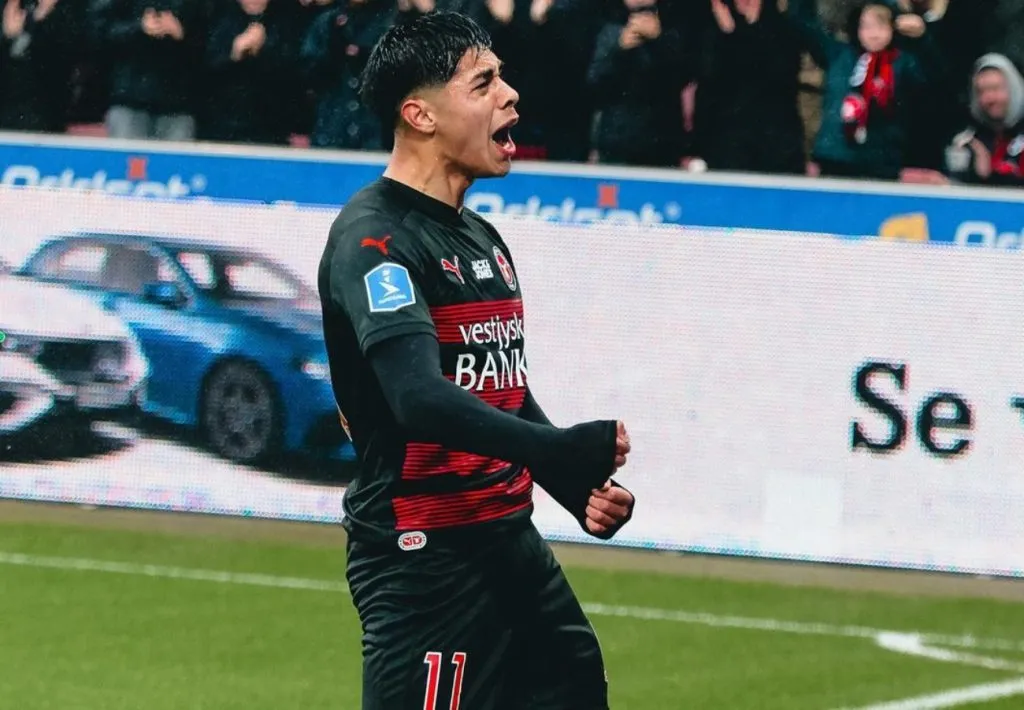 Darío Osorio estuvo lejos de su mejor versión en el FC Midtjylland.