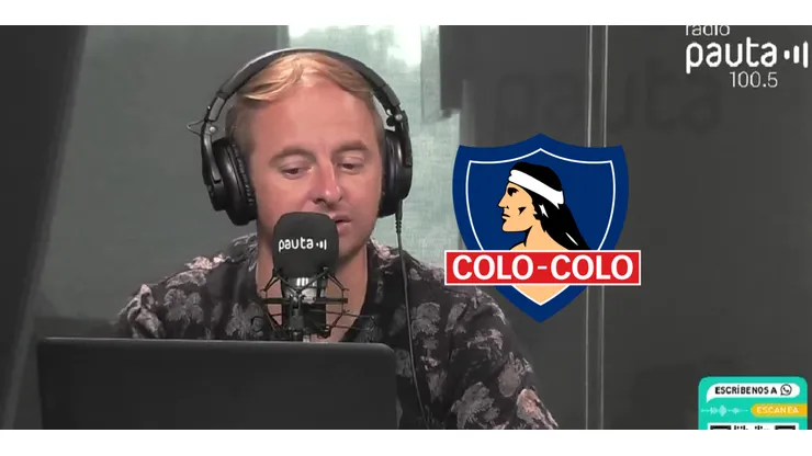 Coke Hevia pone atención al partido de Colo Colo con Fluminense.