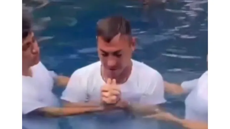 Bautizo de Eduardo Vargas en Brasil.