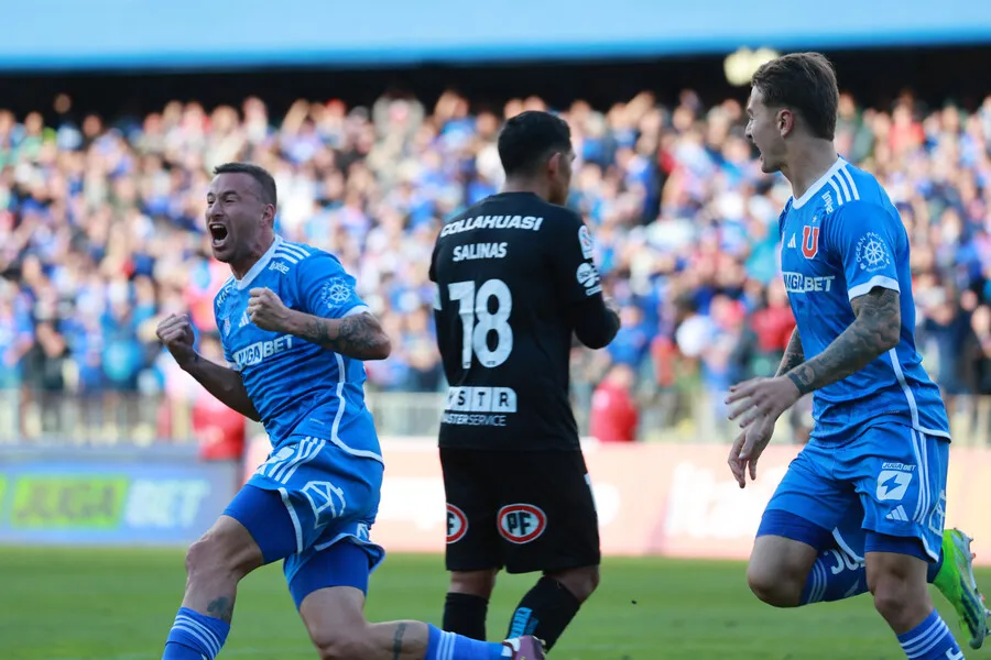 Pons puso el 2-2 de la U ante Iquique. | Foto: Photosport