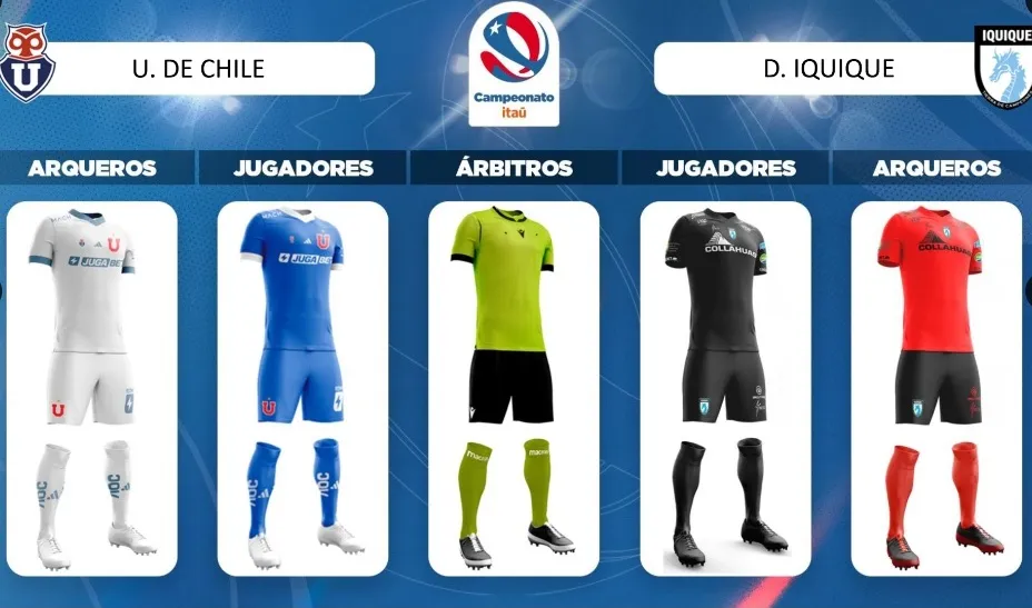 Así serán los uniformes de la U e Iquique (Captura)