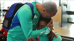 Díaz agradeciendo a Assadi por haber pagado la apuesta.