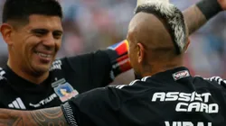 Arturo Vidal lideró los festejos de cumpleaños en Colo Colo. (Foto: Photosport)