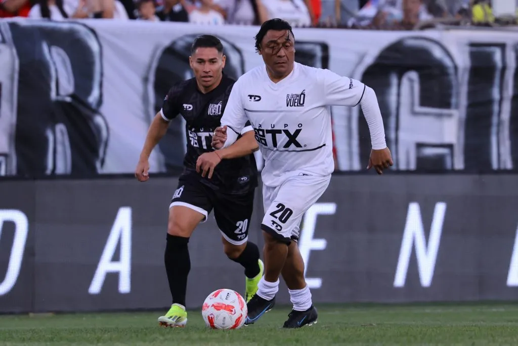 Rodrigo Kalule Meléndez en la despedida de Jaime Valdés. (Foto: Marcelo Hernández/Photosport)