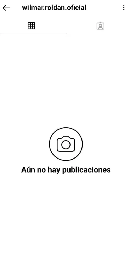 La cuenta de Instagram de Wilmar Roldán ya no está disponible