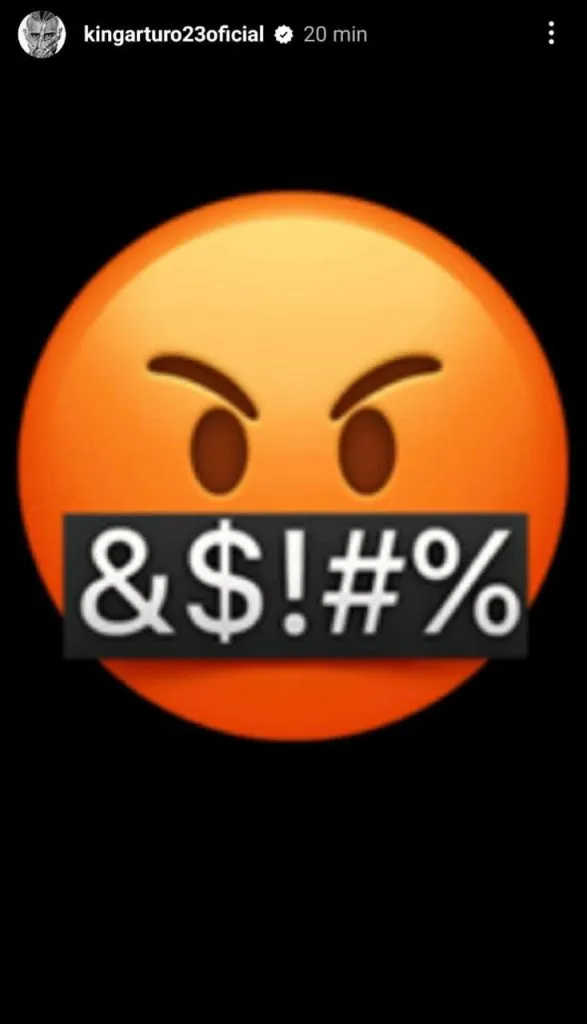 Captura de la historia de Instagram de Arturo Vidal.