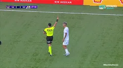 Leandro Fernández fue expulsado en encuentro de la U por la Copa Chile. (Foto: Captura TNT Sports)