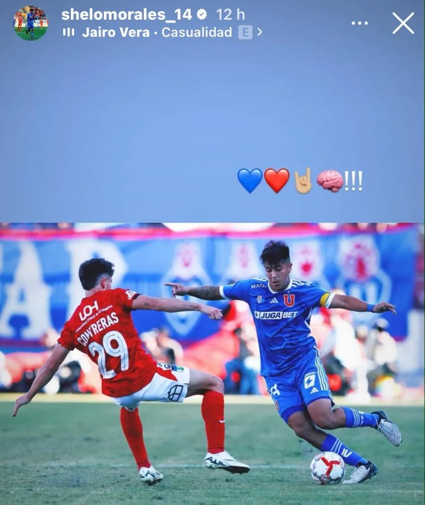 Morales y su dudosa publicación (Instagram)