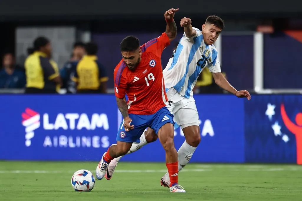 Marcos Bolados ingresó en el minuto 66 del partido de Chile ante Argentina (Foto: Getty)
