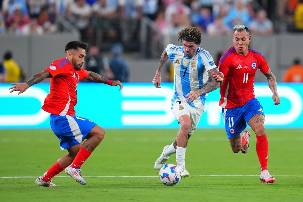 Rodrigo De Paul envuelto en las polémicas del Chile vs Argentina. (Foto: Getty Images)
