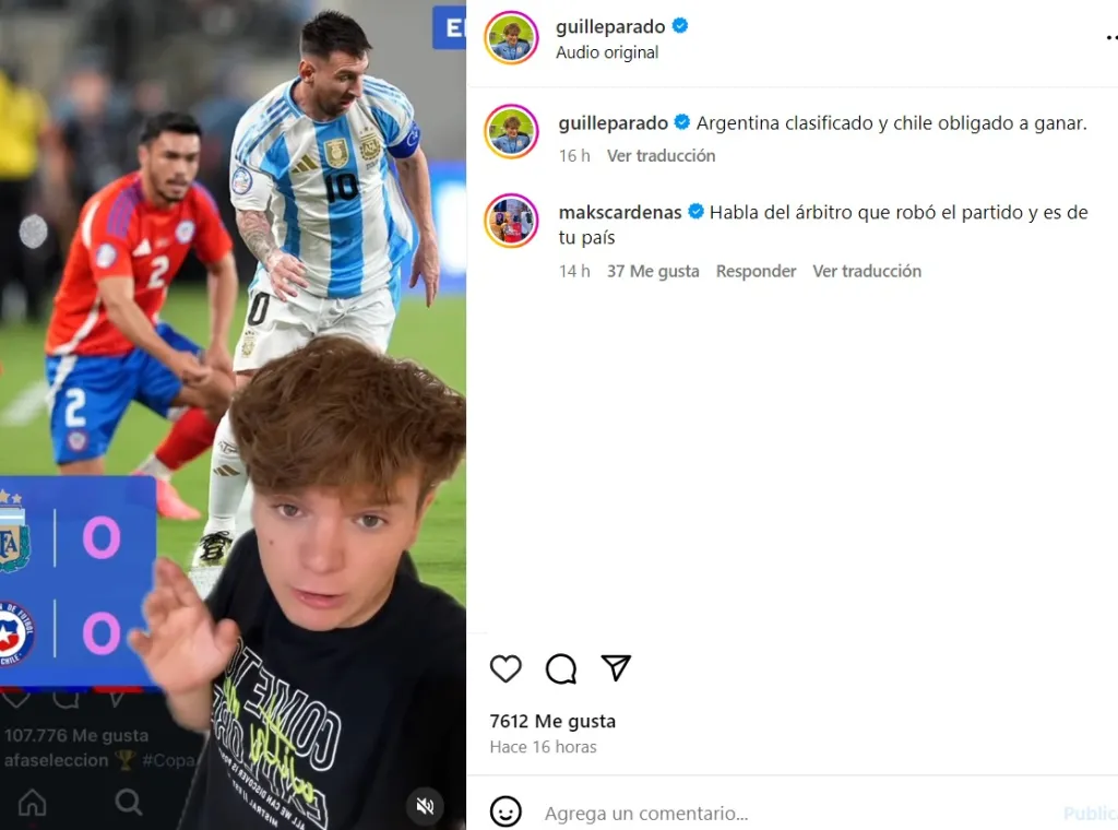 Maks Cardenas se lanza contra Guille Parado.