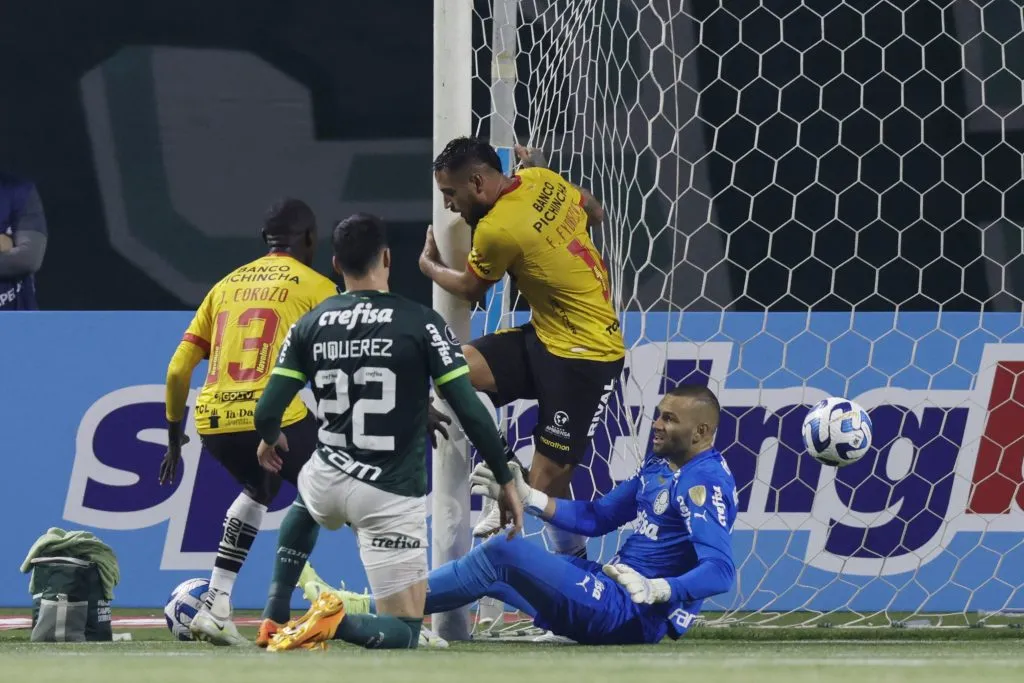 Francisco Frydriszewski en el partido de Barcelona vs Palmeiras en 2023. (Foto: Getty Images)