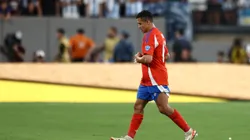 EAST RUTHERFORD, NEW JERSEY - JUNE 25: Alexis Sanchez of Chile walks out the pitch during the CONMEBOL Copa America 2024 match between Chile and Argentina at MetLife Stadium on June 25, 2024 in East Rutherford, New Jersey. (Photo by Tim Nwachukwu/Getty Images)