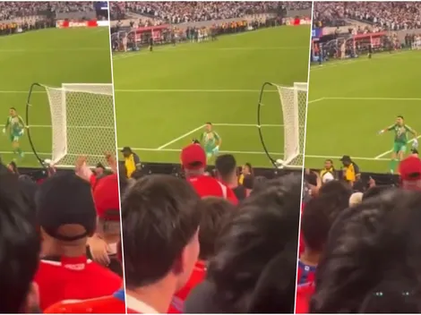 VIDEO: Impresentable y repugnante reacción del Dibu Martínez contra hinchas chilenos