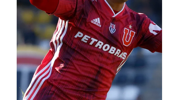 Futbol, Coquimbo Unido vs Universidad de Chile Sexta fecha, campeonato Nacional 2019 El jugador de Universidad de Chile Leonardo Fernandez celebra su gol contra Coquimbo Unido durante el partido de primera division disputado en el estadio Francisco Sanchez Rumoroso de Coquimbo, Chile. 31/08/2019 Andres Pina/Photosport Football, Coquimbo Unido vs Universidad de Chile 6th date, revange round, National Championchip 2019 Universidad de Chile's player Leonardo Fernandez celebrates after scoring against Coquimbo Unido during the first divison match held at the Francisco Sanchez Rumoroso stadium in Coquimbo, Chile. 31/08/2019 Andres Pina/Photosport