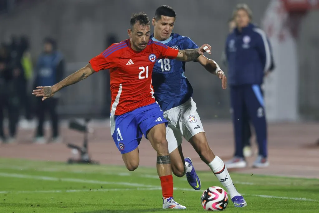 Matías Catalán en el amistoso de Chile vs Paraguay. (Foto: Photosport)